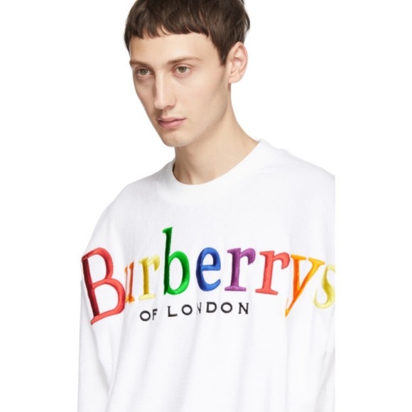 BURBERRY TOWELLING SWEATSHIRT WORN ONCE FOR PHOTOSHOOT - Picture 3 of 3